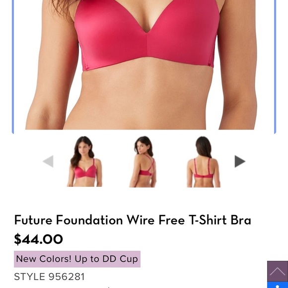 NWT b.tempt’d Black BRA Wirefree 36DD, Racerback Option, brand is b.tempt’d - Picture 5 of 6